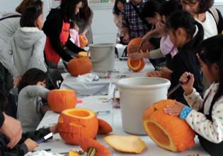 ハロウィン　おばけかぼちゃ　ジャックオーランタン　工作教室　大阪